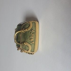 Y2k Vintage Juicy Couture Green & Gold Bowler Purse Bracelet Charm
